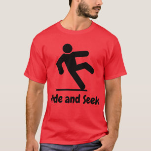 T-shirt Diapositive et rechercher Tee rouge