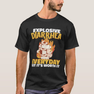 T-shirt Diarrhée explosive Sauce Chili Sauce épicé Poivre