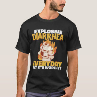 T-shirt Diarrhée explosive Sauce Chili Sauce épicé Poivre 
