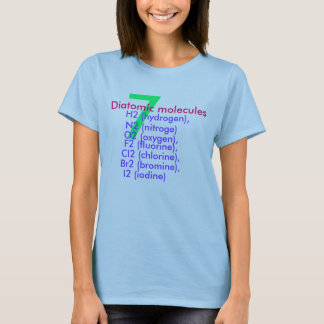 T-shirt diatomique de molécules