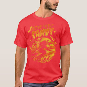 T-shirt Dibbs sur le costume de bonbon d'Halloween Lazy po