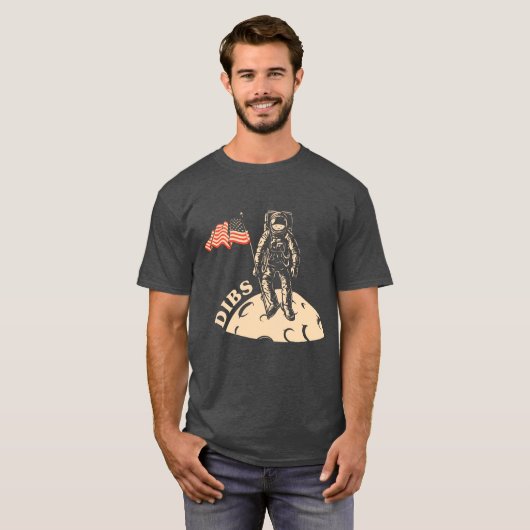 T-shirt Dibs Man in the Moon Mens (Devant entier)