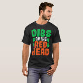 T-shirt Dibs On The Redhead Irish Shamrock St Patrick's Da (Devant entier)