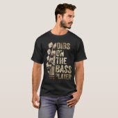 T-shirt Dibs sur le groupe de guitare du bassiste  (Devant entier)