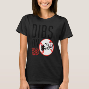 T-shirt Dibs Sur Le Numéro 99 Plongeur De Baseball Sports