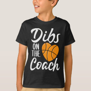 T-shirt Dibs Sur L'Entraîneur Basketball Coeur Mères Mères
