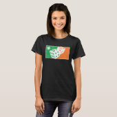 T-shirt Dice Game St Patrick's Day Irish Flag C Distressed (Devant entier)