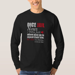 T-shirt Dice Jail Table Top Jeu Tcg Jeu Roleplay Z