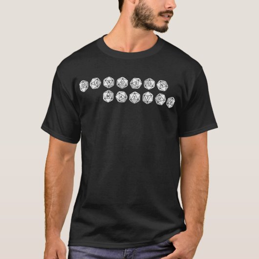 T-shirt Dice Master Dungeon (Devant)