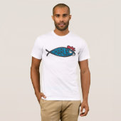 T-shirt d'Ichthys de thon de Charlie (Devant entier)