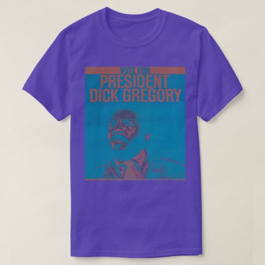 T-shirt Dick Gregory Pour La Nostalgie Électorale De 1968 (Design devant)
