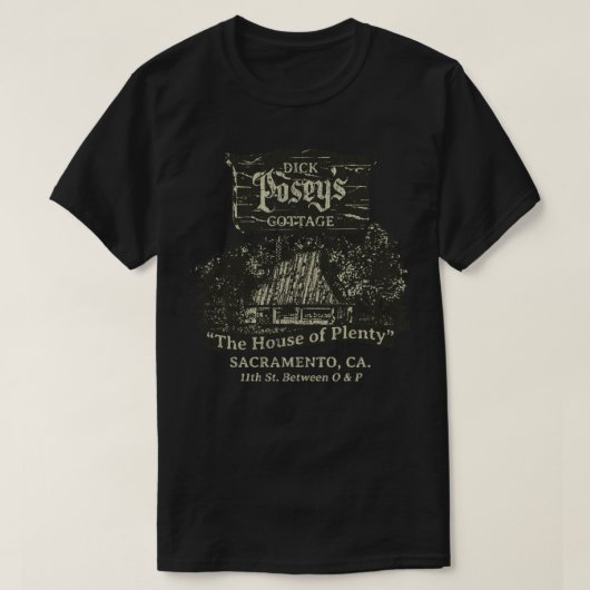 T-shirt Dick Poseys Cottage (Design devant)