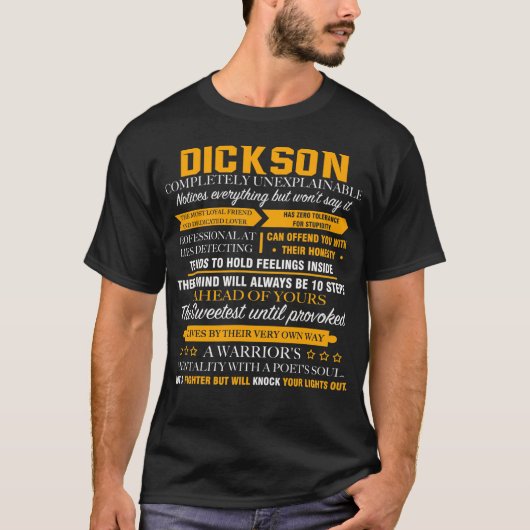 T-shirt DICKSON complètement inexplicable (Devant)