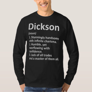 T-shirt Dickson Définition Nom Famille Anniversaire Reunio