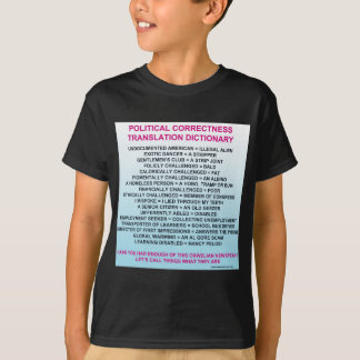 T-SHIRT DICTIONNAIRE DE TRADUCTION D'EXACTITUDE POLITIQUE