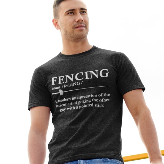 T-shirt Dictionnaire Fencer de définition de clôture amusa