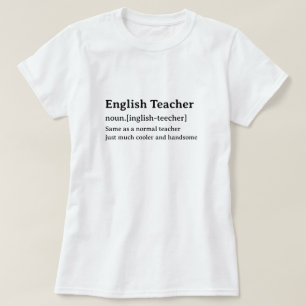 T-shirt Dictionnaire humoristique de l'enseignant anglais