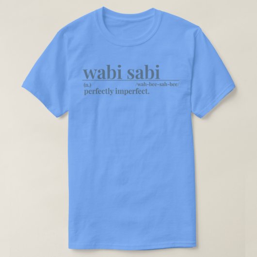 T-shirt dictionnaire wabi sabi (Design devant)