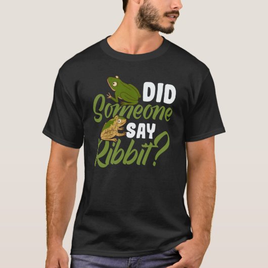 T-shirt Did someone say ribbit Red Eyed Tree Frog (Devant)