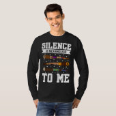 T-shirt Didgeridoo Silence Is Meaningless To Me (Devant entier)
