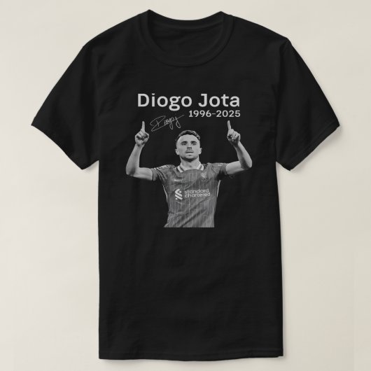 T-shirt Diego Jota En Mémoire, Chemise Diogo R.I.P, Diogo (Design devant)