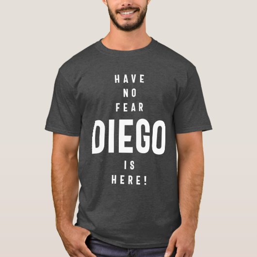 T-shirt Diego Nom personnalisé Anniversaire Cadeau (Devant)