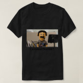 T-shirt Diego Puppet, Service Clients ! Baseball ¾ manche (Design devant)