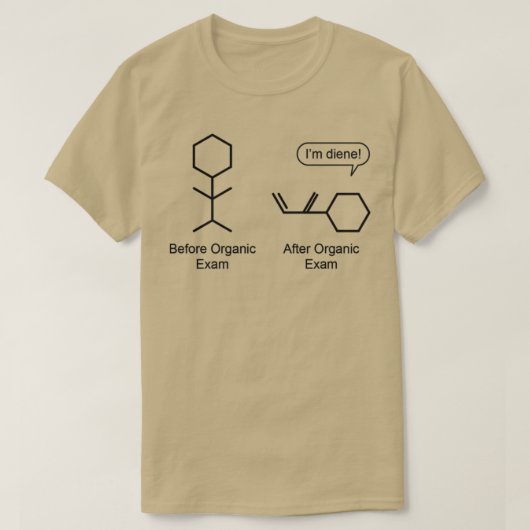 T-shirt Diene Chimie pour les étudiants et les geeks 2 (Design devant)