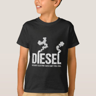 T-shirt Diesel parce que l'électricité ne peut pas rouler
