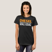 T-shirt Diesel parce que l'électricité ne peut pas rouler  (Devant entier)