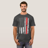 T-shirt Diesel Power American Flag Turbo Truck (Devant entier)