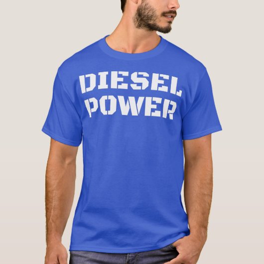 T-shirt Diesel Power Big Text Turbo Diesels Trucks Roll (Devant)