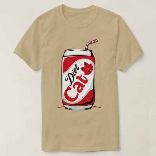 T-shirt Diet Cat Can Soda par Tobe Fonseca (Design devant)