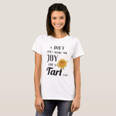 T-shirt Diet vs Treacle Tart Funny Quirky Cake Baking Pun (Devant entier)