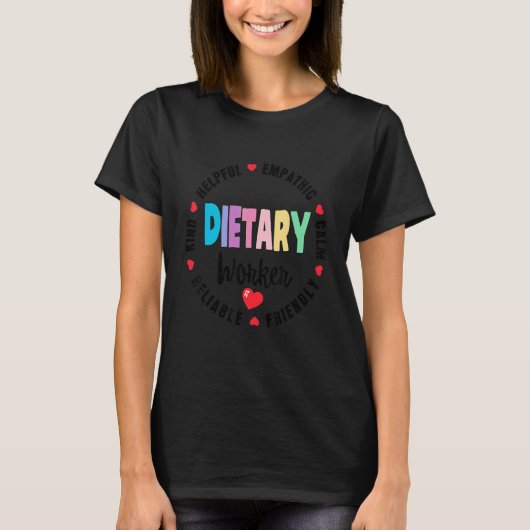 T-shirt Dietary Worker Appreciation Week healthcare Dietit (Devant)