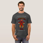 T-shirt Dieu a créé le pompier (Devant entier)