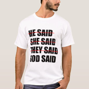 T-shirt Dieu a le dernier mot