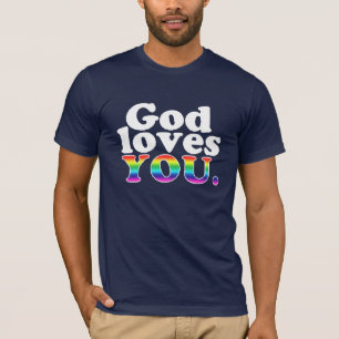 T-shirt Dieu aime des homosexuels !
