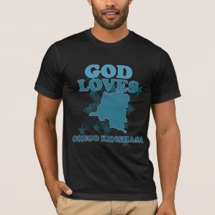 T-shirt Dieu aime le Congo Kinshasa
