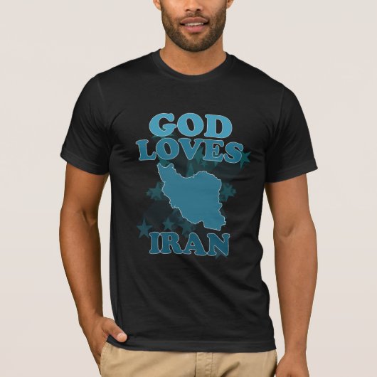 T-shirt Dieu aime l'Iran (Devant)