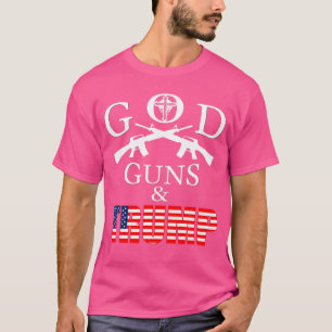 T-shirt Dieu Armes Et Trump