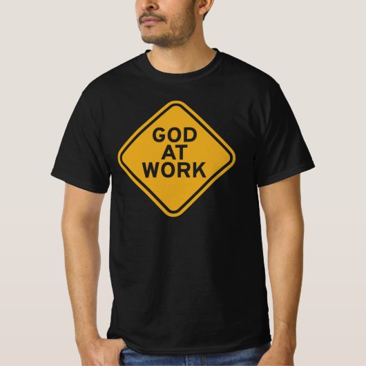 T-shirt Dieu au travail - Foi, force et but (Devant)