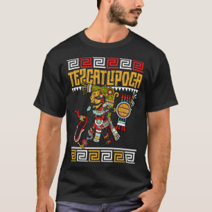T-shirt Dieu aztèque de la nuit Tezcatlipoca