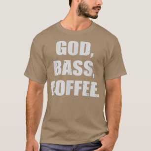 T-shirt Dieu, BASS, Café Baid Guitare Musicien 964