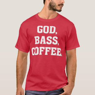 T-shirt Dieu, BASS, Café Christian Baid Guitare Musicia
