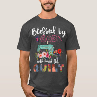 T-SHIRT DIEU BÉNÉFICIAIT DE LA QUILTE POUR LES HOMMES ET L
