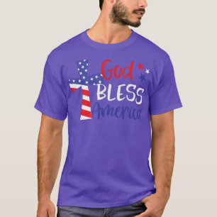 T-shirt Dieu béni l'Amérique chrétienne religion américain