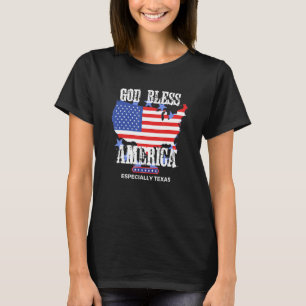 T-shirt Dieu Béni l'Amérique en particulier le Texas fanta