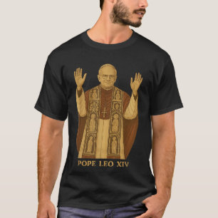 T-shirt Dieu Béni Pape Leo Xiv Pape Leo Xiv Chemise Pape L
