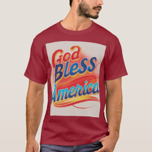 T-shirt Dieu bénisse l'Amérique